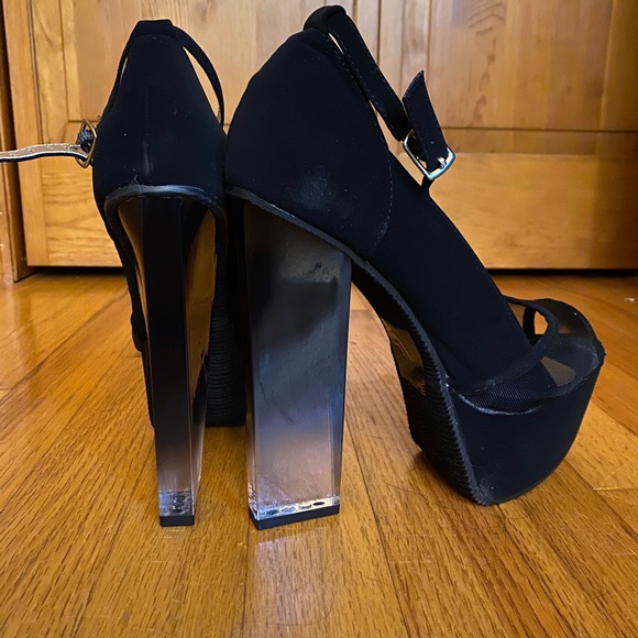 Paper Fox Ariella black platform heels - Picture 4 of 10